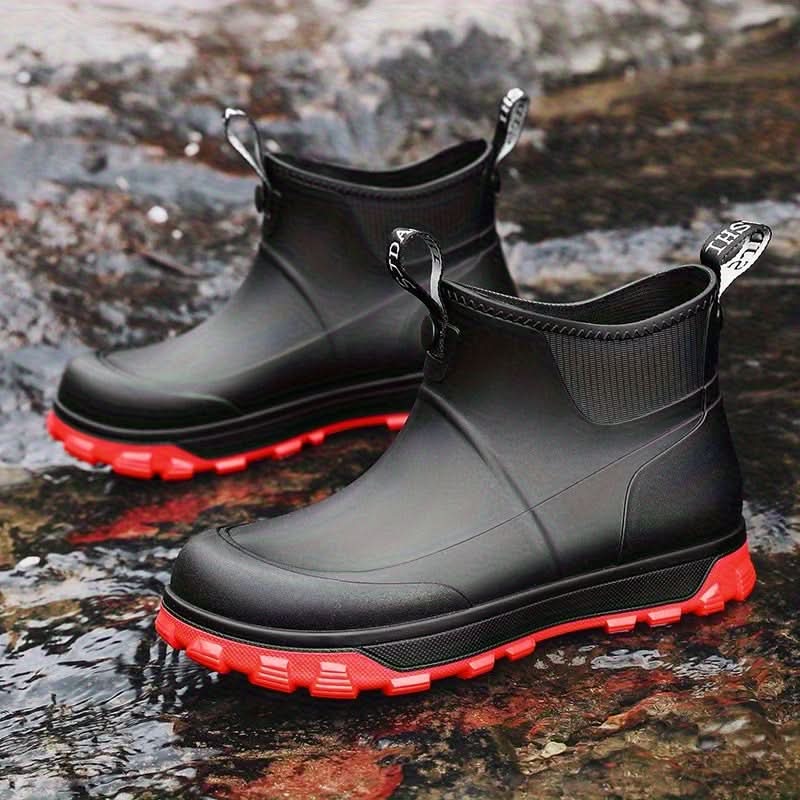 WeatherGuard - Stylish Slip-On Rain Boots for All Outdoors