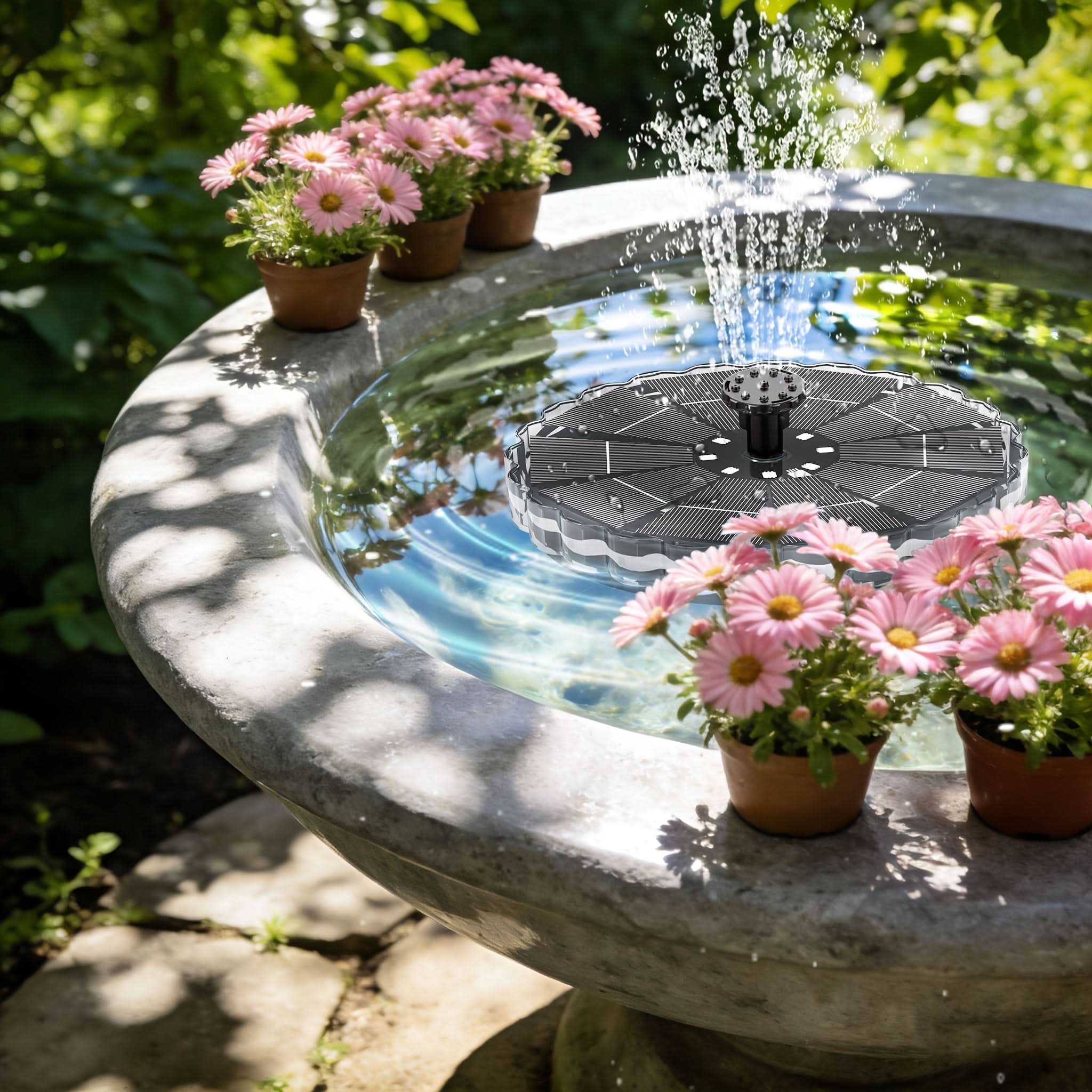 VividWave – Solar-Powered Floating Fountain for Outdoor Spaces