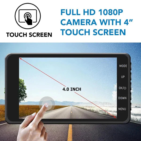Dual Lens Car Camera System with Night Vision for Safety