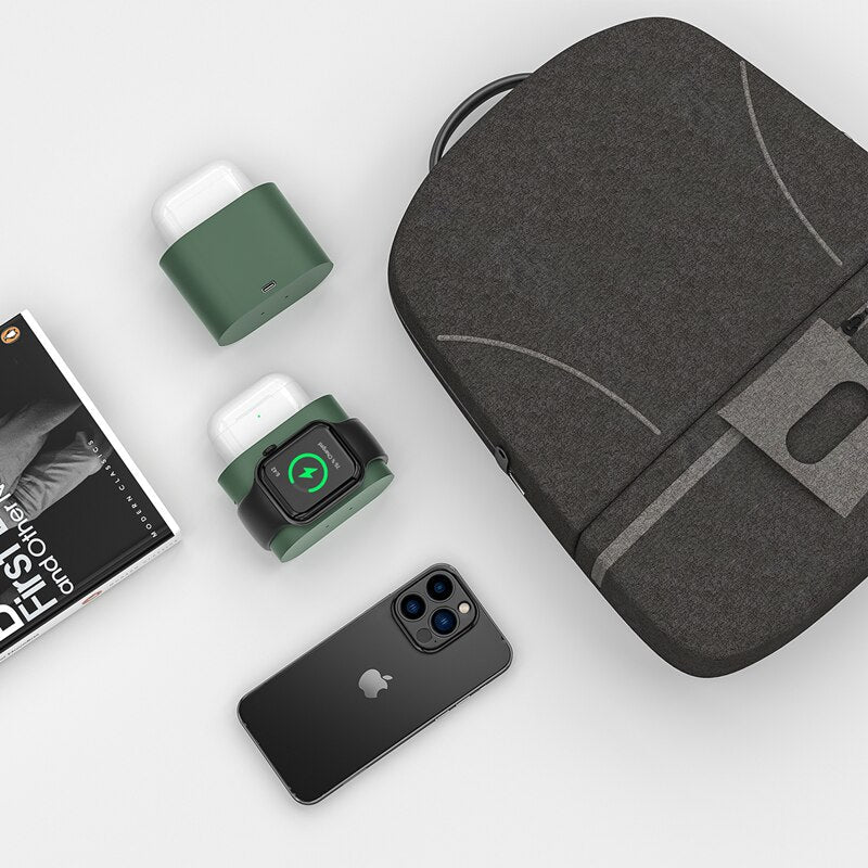 All-in-One Charging Hub with Clock and Adjustable Light