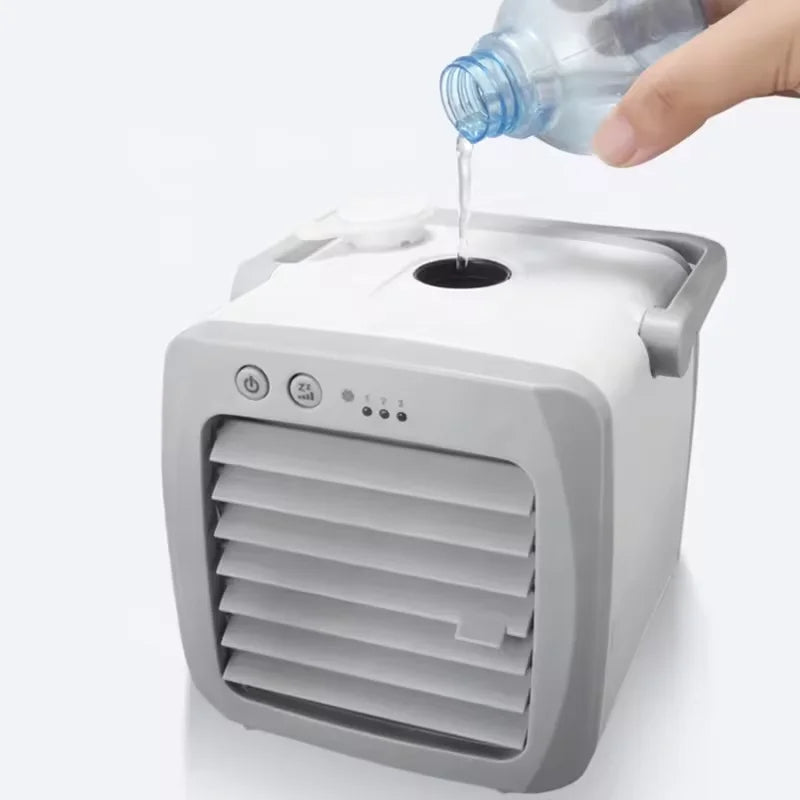 Compact Personal Cooler: 4-in-1 USB-Powered Airflow Solution