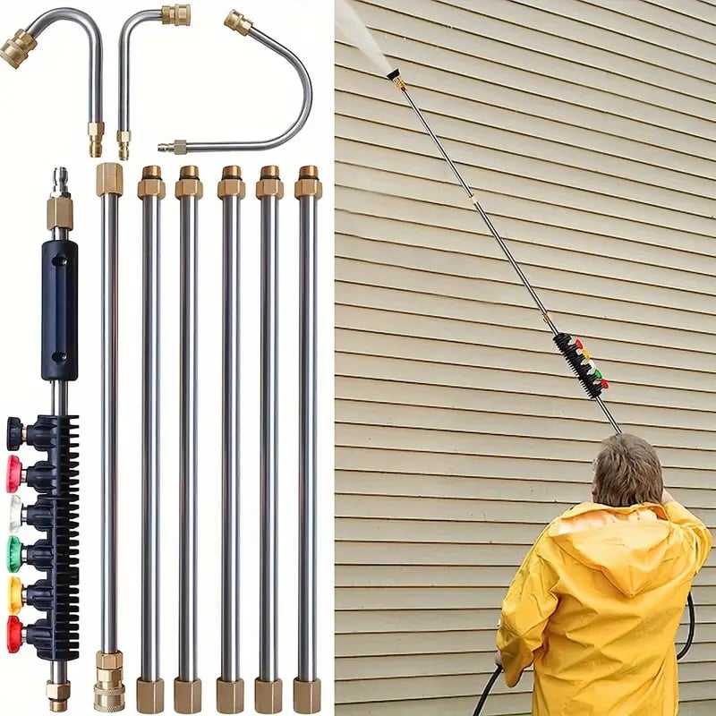 Extendable High Pressure Cleaning Wand Set for Home Maintenance