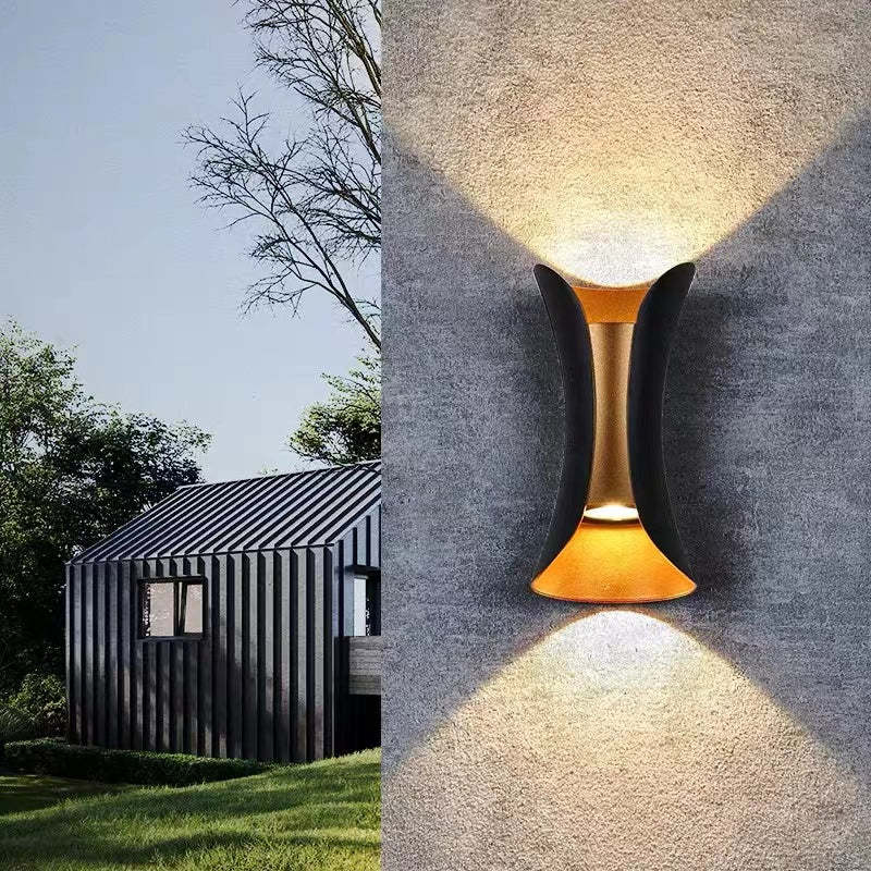 Contemporary LED Exterior Wall Light Fixture