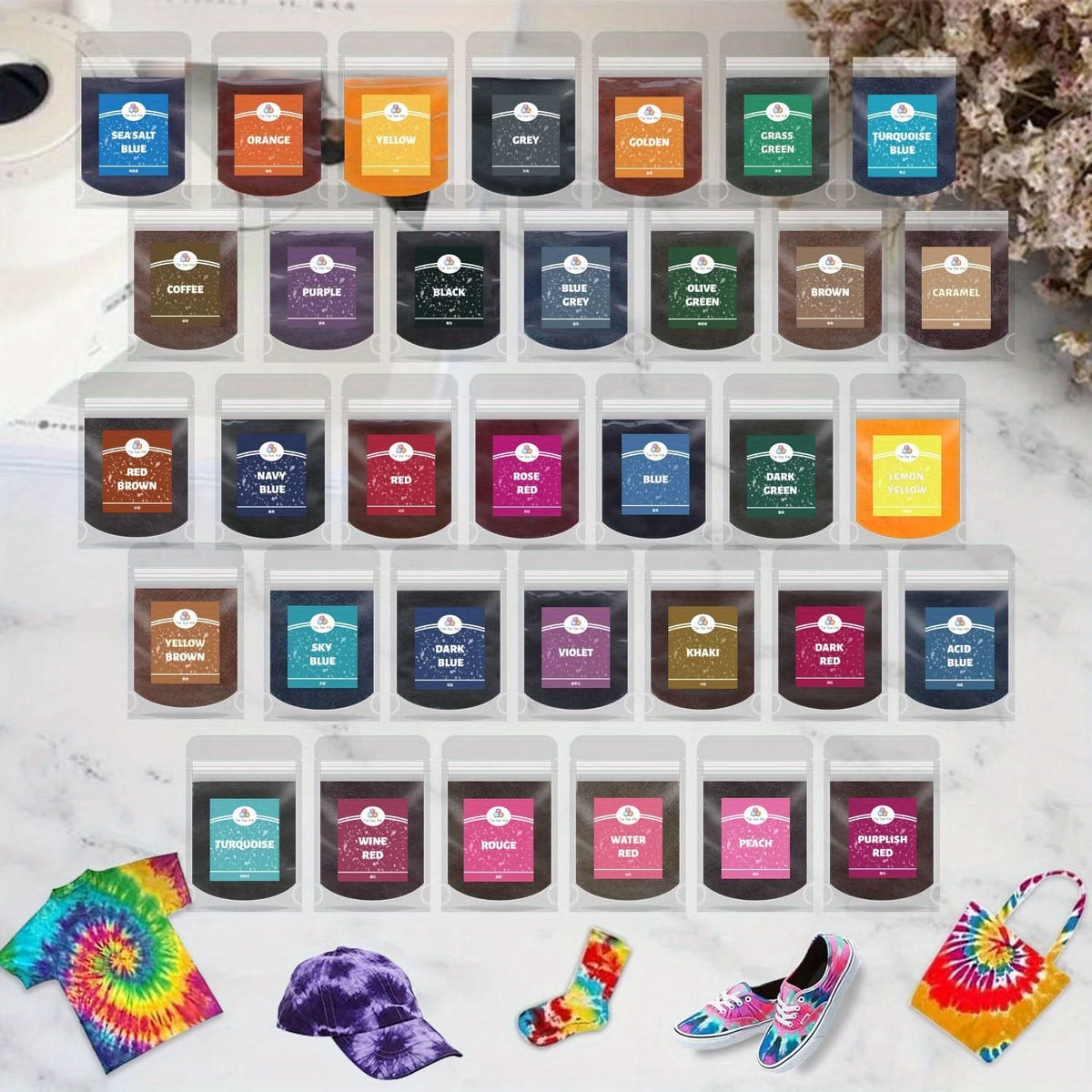 VividHue – Ultimate Multi-Color Fabric Dye Kit for Customization