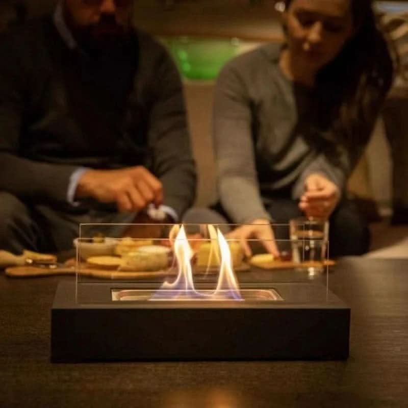 FlameGlow - Compact Bioethanol Tabletop Fireplace