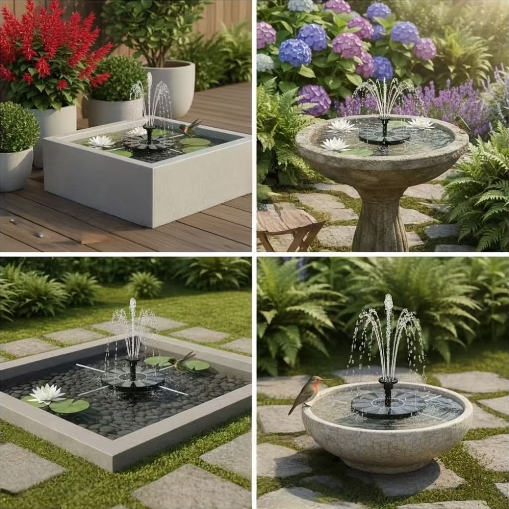 SUNSPARK – Eco-Friendly Solar Fountain Pump for Your Garden