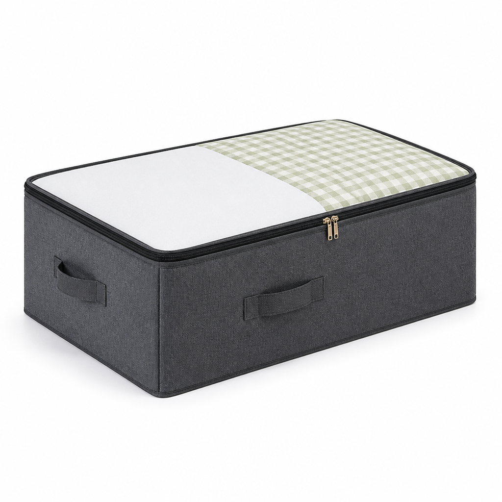 Foldable Large-Capacity Non-Woven Underbed Organizer (Top Zipper)