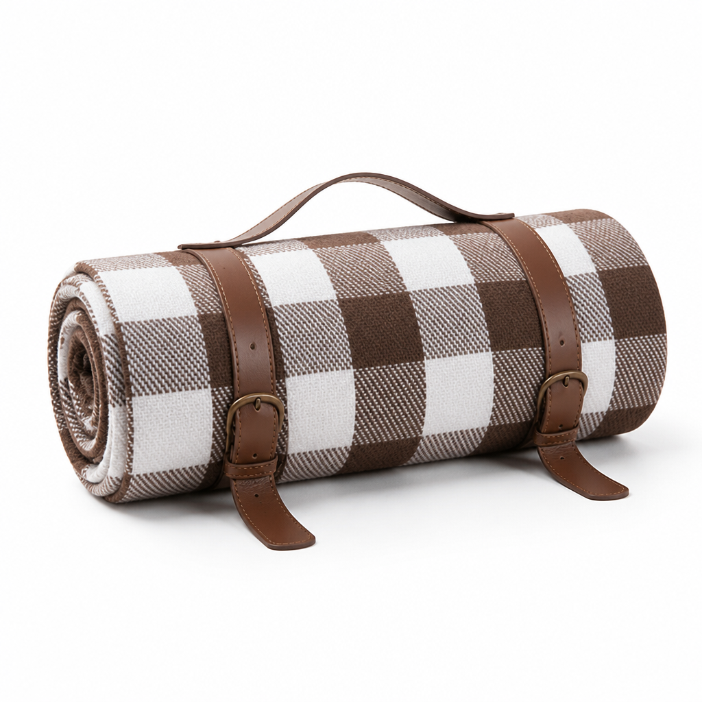 Peva-Backed Foldable Rectangular Picnic Blanket