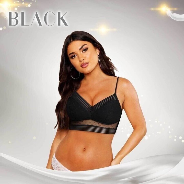 Elegant Wireless Lace Bralette - Seamless Comfort & Style