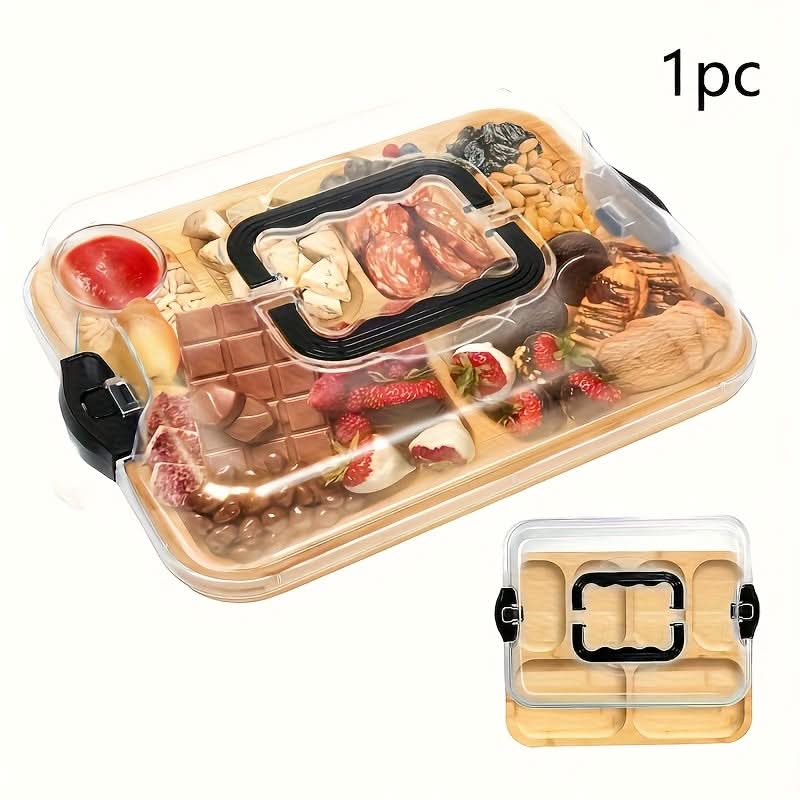 Elegant Serving Board with Clear Lid for Effortless Entertaining
