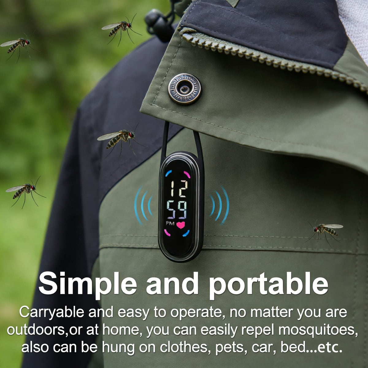 InsectGuard – Sleek Mosquito Defense Wristband for Outdoor Fun