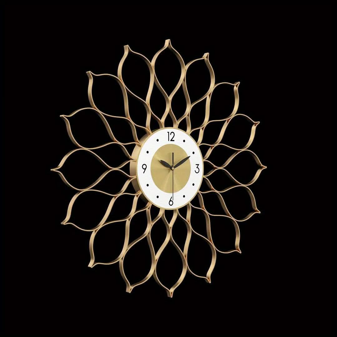 Sleek Elegance Gold Wall Clock for Contemporary Spaces