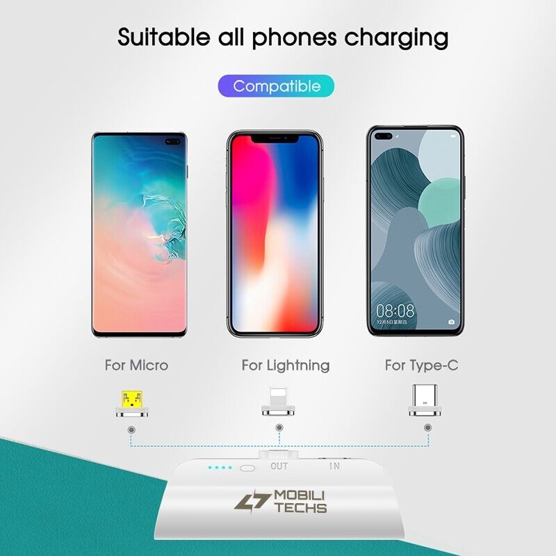 Compact Magnetic Charger with 5000mAh Power