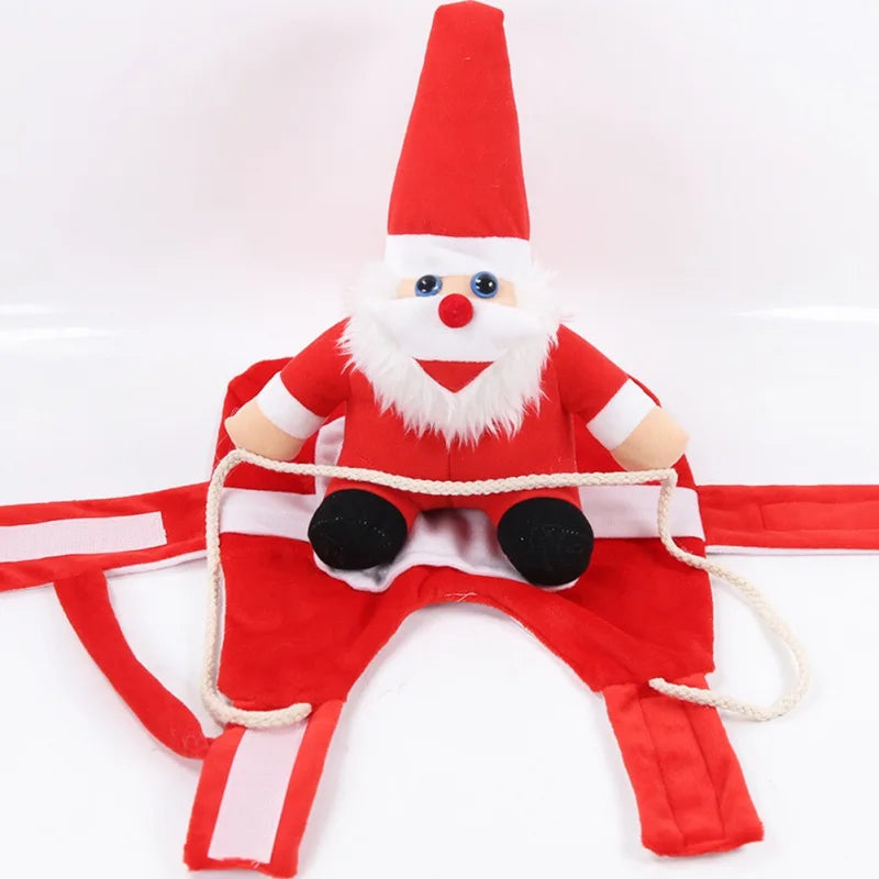 Festive Santa Companion Dog Outfit for Holiday Cheer