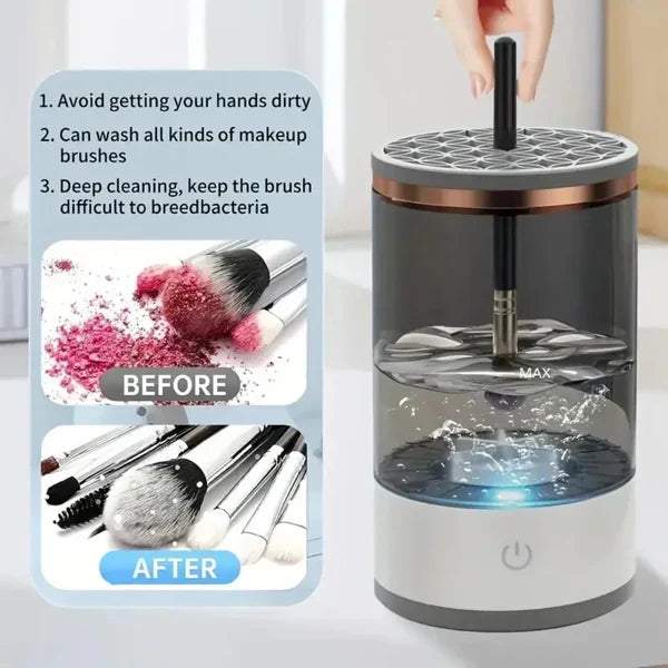 Effortless Makeup Brush Cleaning Device