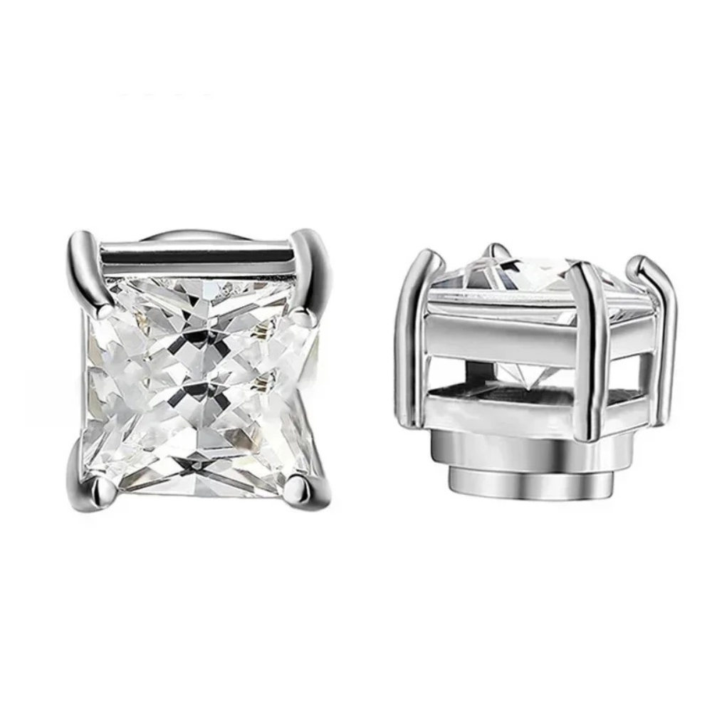 Stylish Unisex Magnetic Zircon Clip-On Earrings
