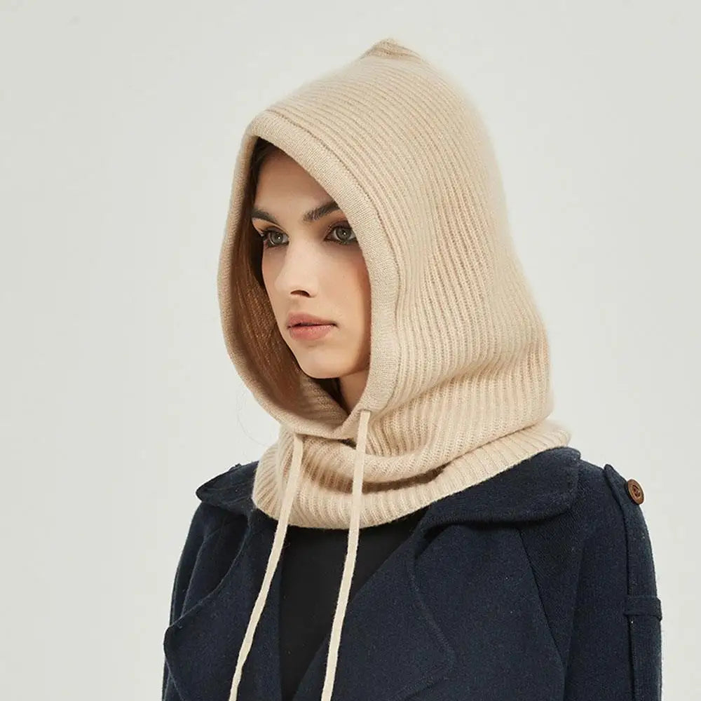 Cozy Cashmere Hooded Scarf Beanie for Ultimate Warmth