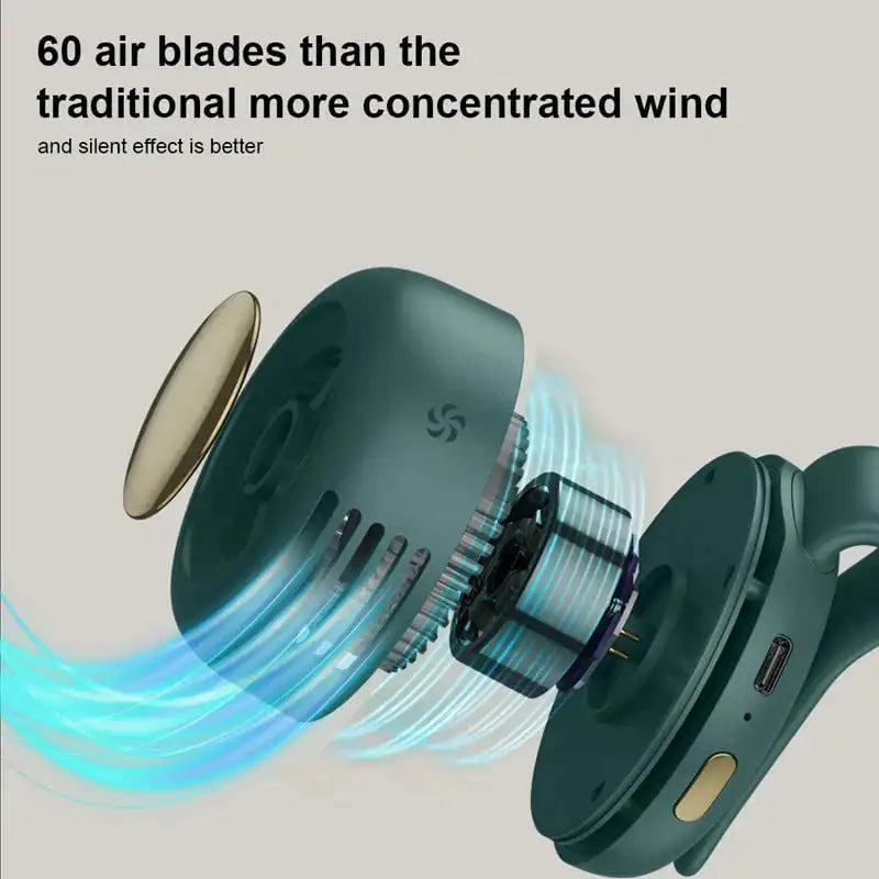 Wearable Airflow Fan with Bladeless Convenience