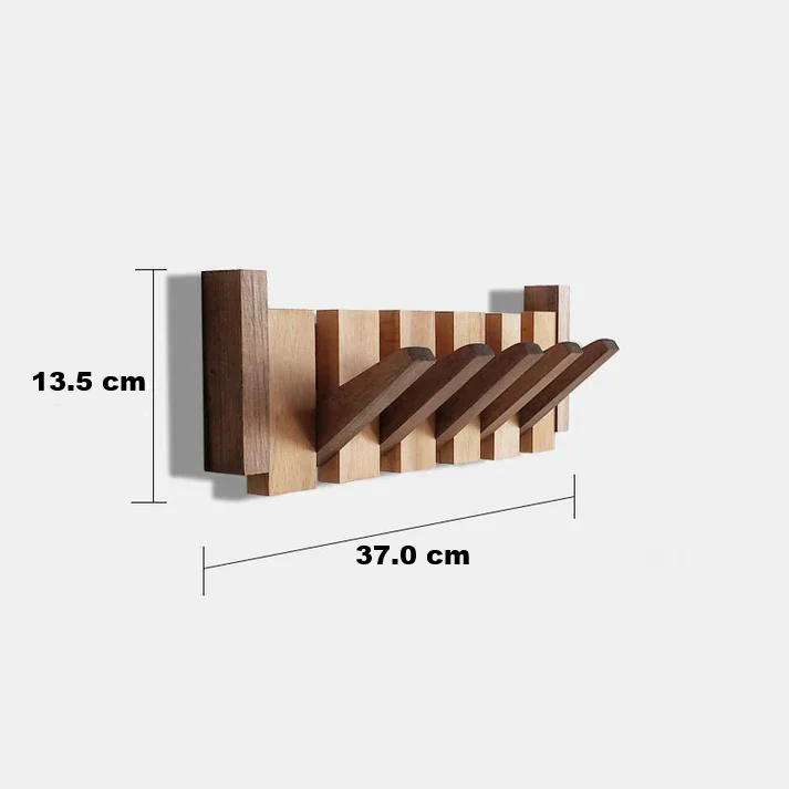Piano-Inspired Wooden Coat Stand