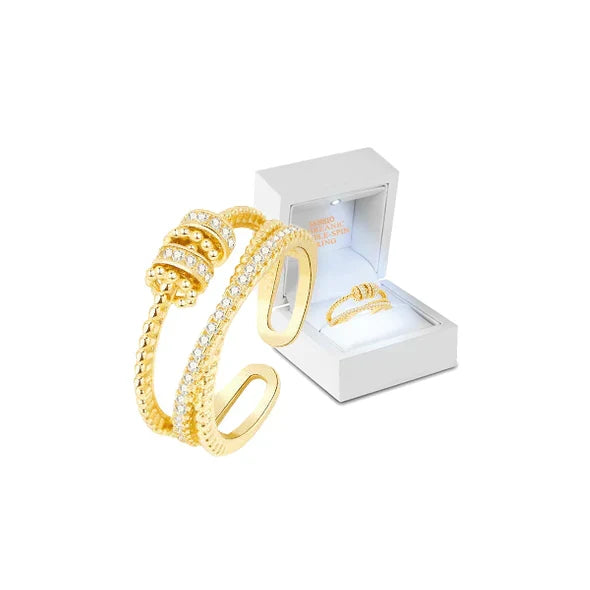 Serenity Spin Trio Ring