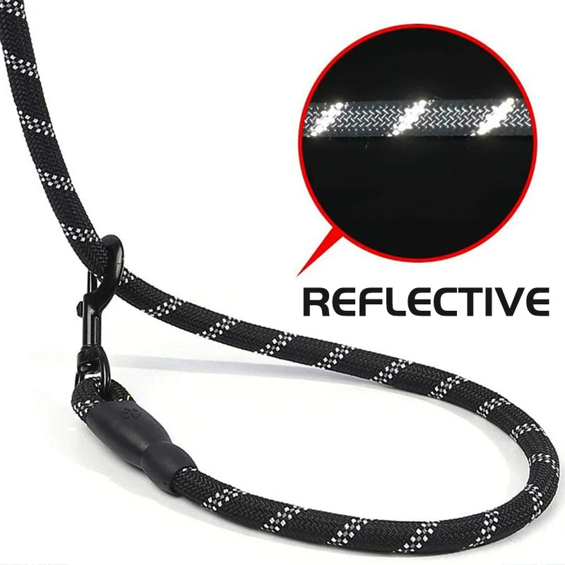 Enhanced Visibility Dog Leash with Comfort Grip