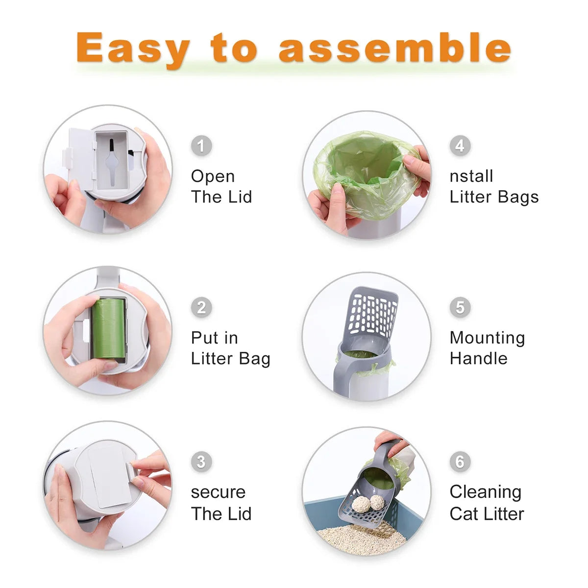 Ultimate Cat Litter Cleaning Tool with Waste Storage