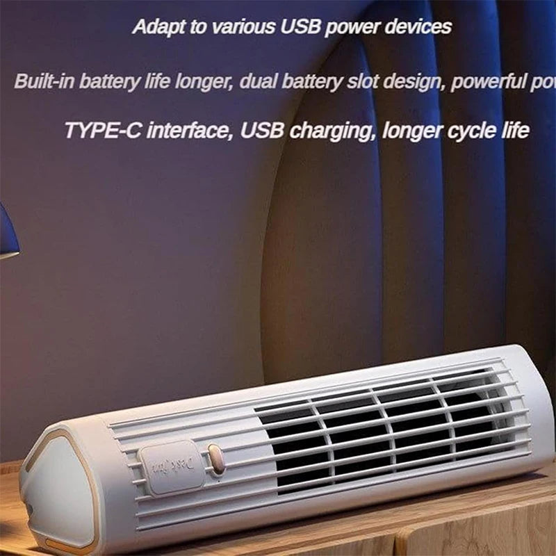 Compact Rechargeable Cooling Tower Fan for Every Space