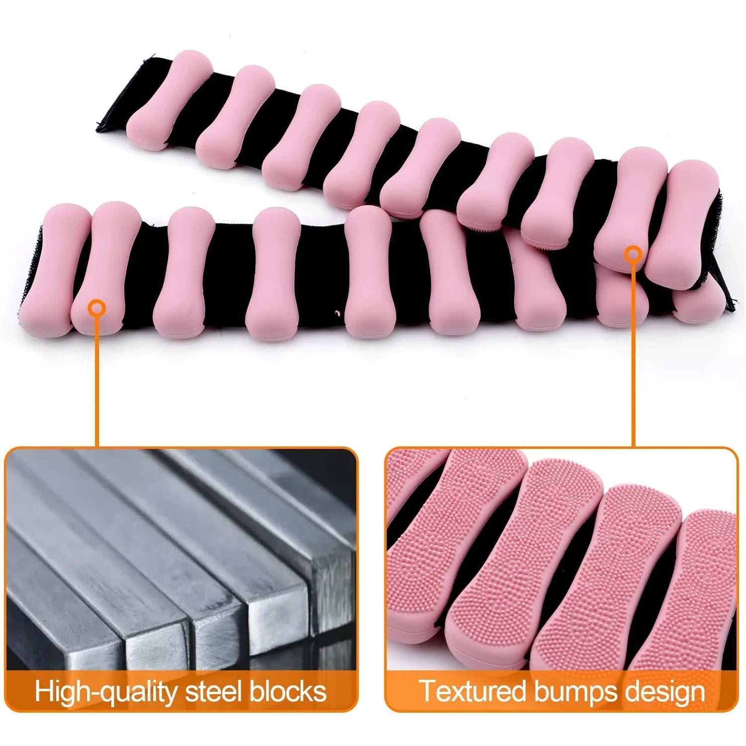 Versatile Silicone Weight Bands for Ankle and Wrist Training