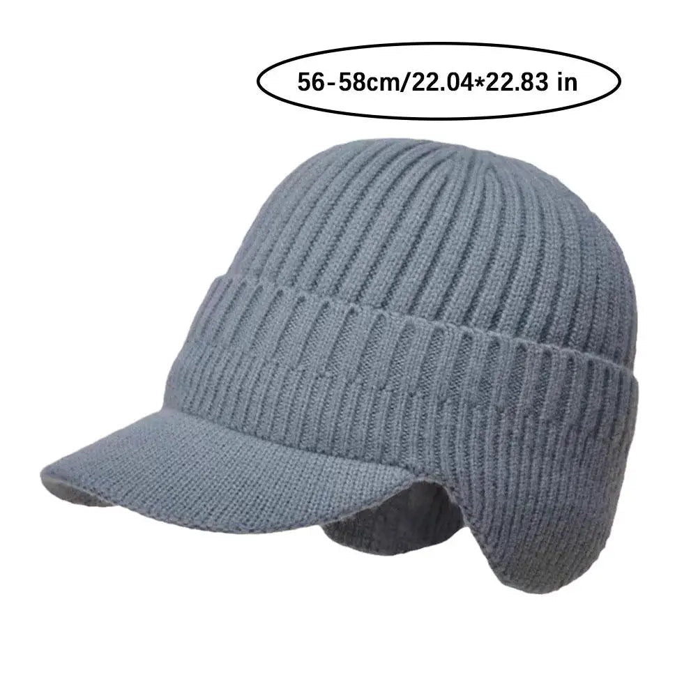 Men's Cozy Knit Ear Protection Winter Beanie