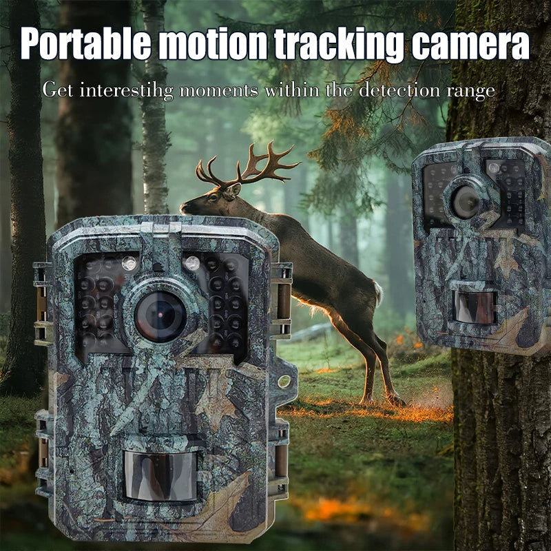 Compact 16MP Wildlife Camera with Infrared Motion Detection