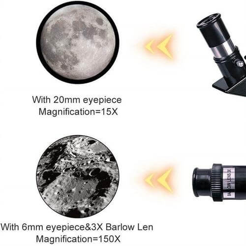 Compact Stargazer Telescope with Tripod - 150x Magnification