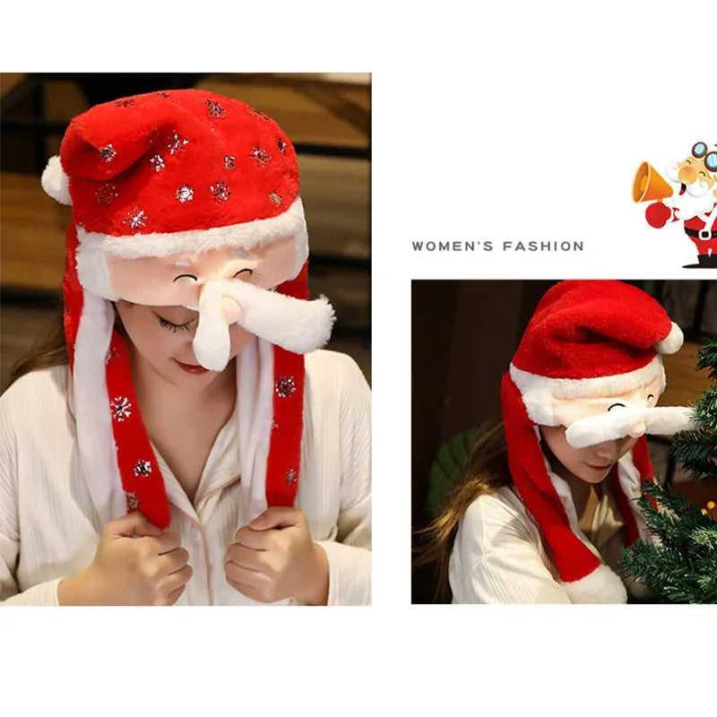 Festive Plush Santa Hat for Holiday Celebrations