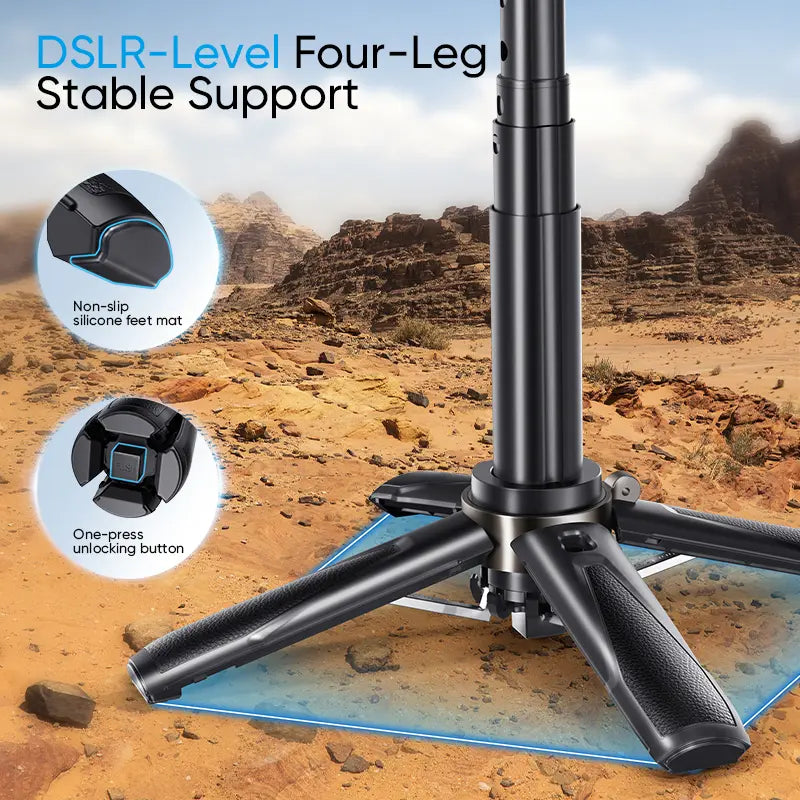 MagniSnap Selfie Tripod with Wireless Remote – Versatile Phone Mount