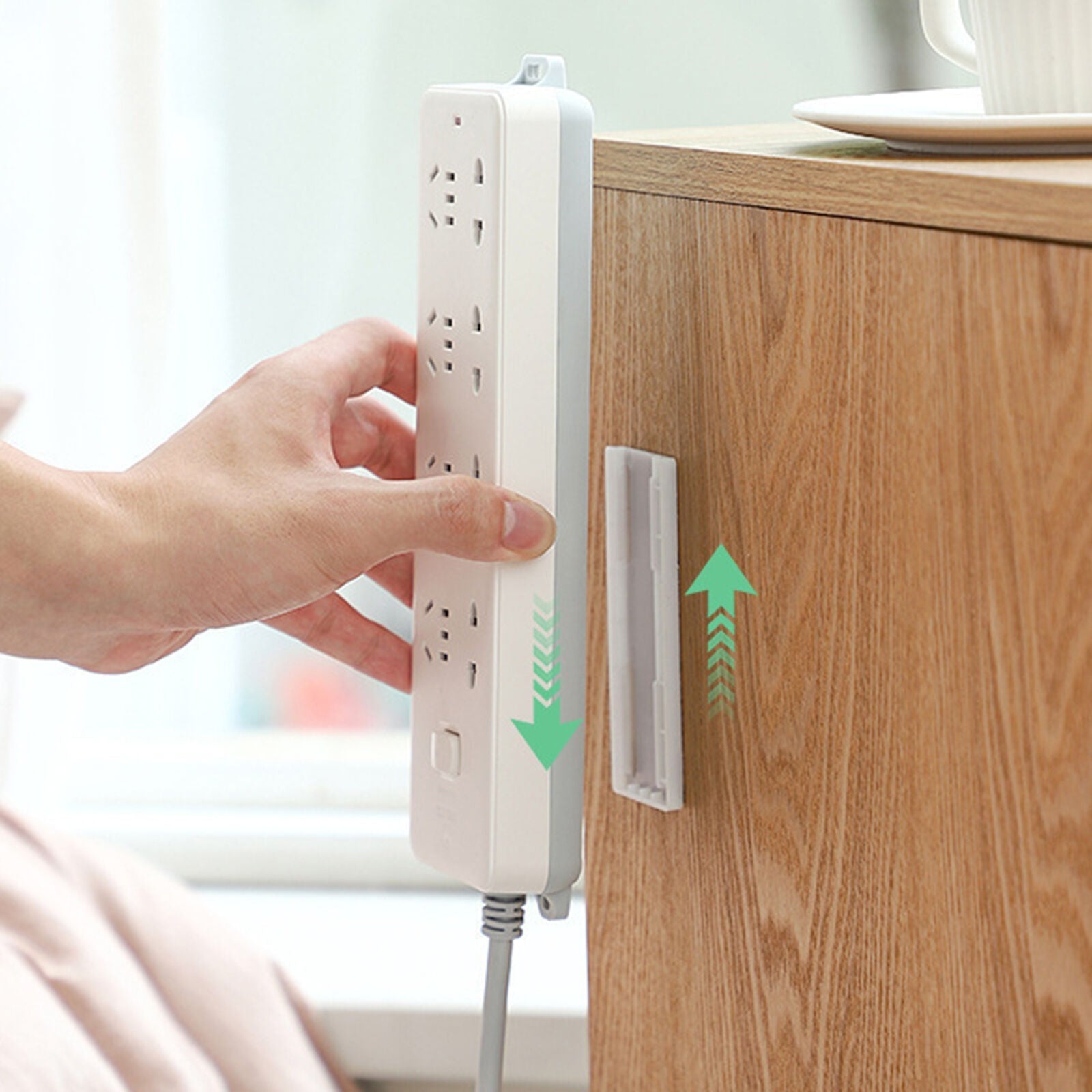 Cord Management Adhesive Wall Mount Organizer