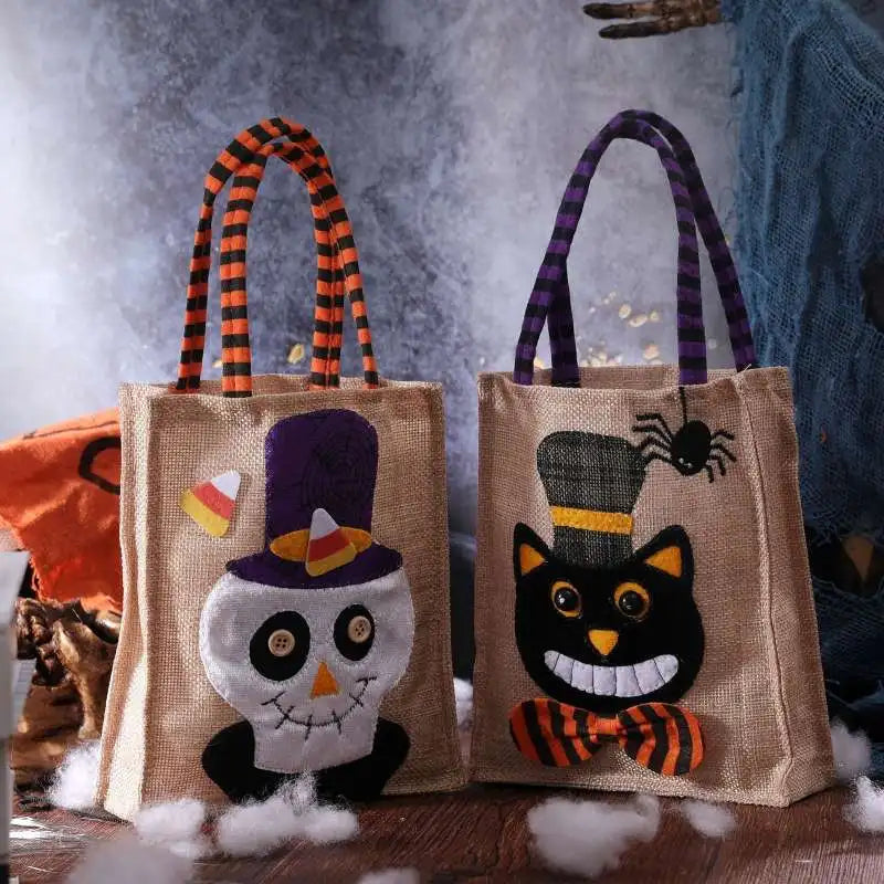 Spooktacular Reusable Treat Bags for Halloween Fun
