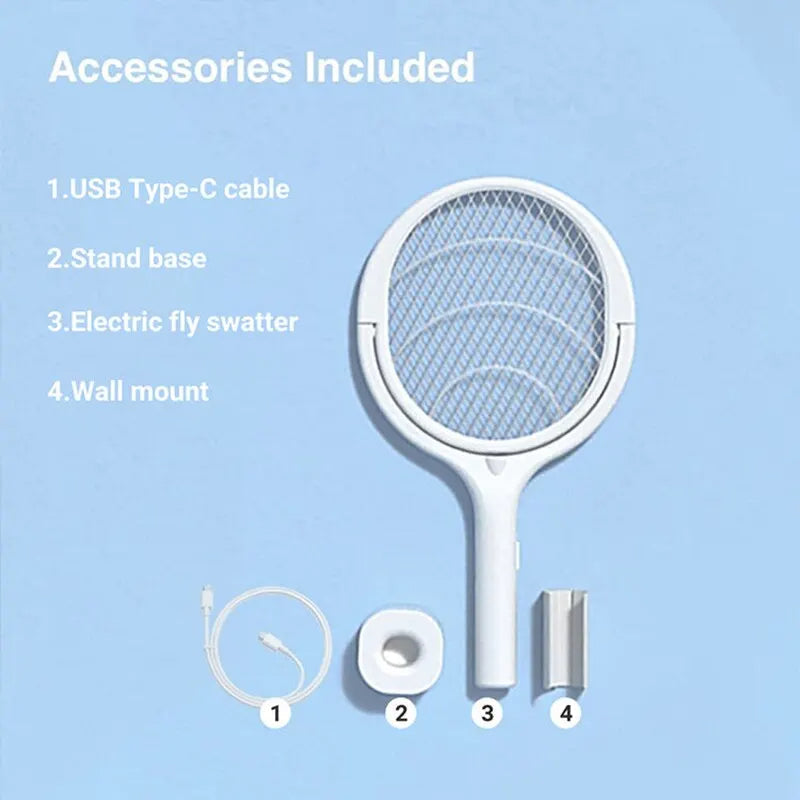 All-in-One Rapid Charge Insect Zapper Racket