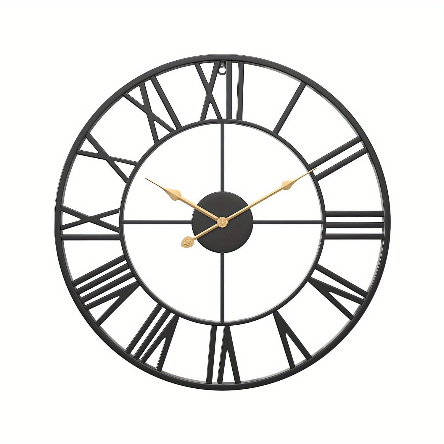 SerenityTime - Vintage-Inspired Silent Wall Clock for Elegant Spaces