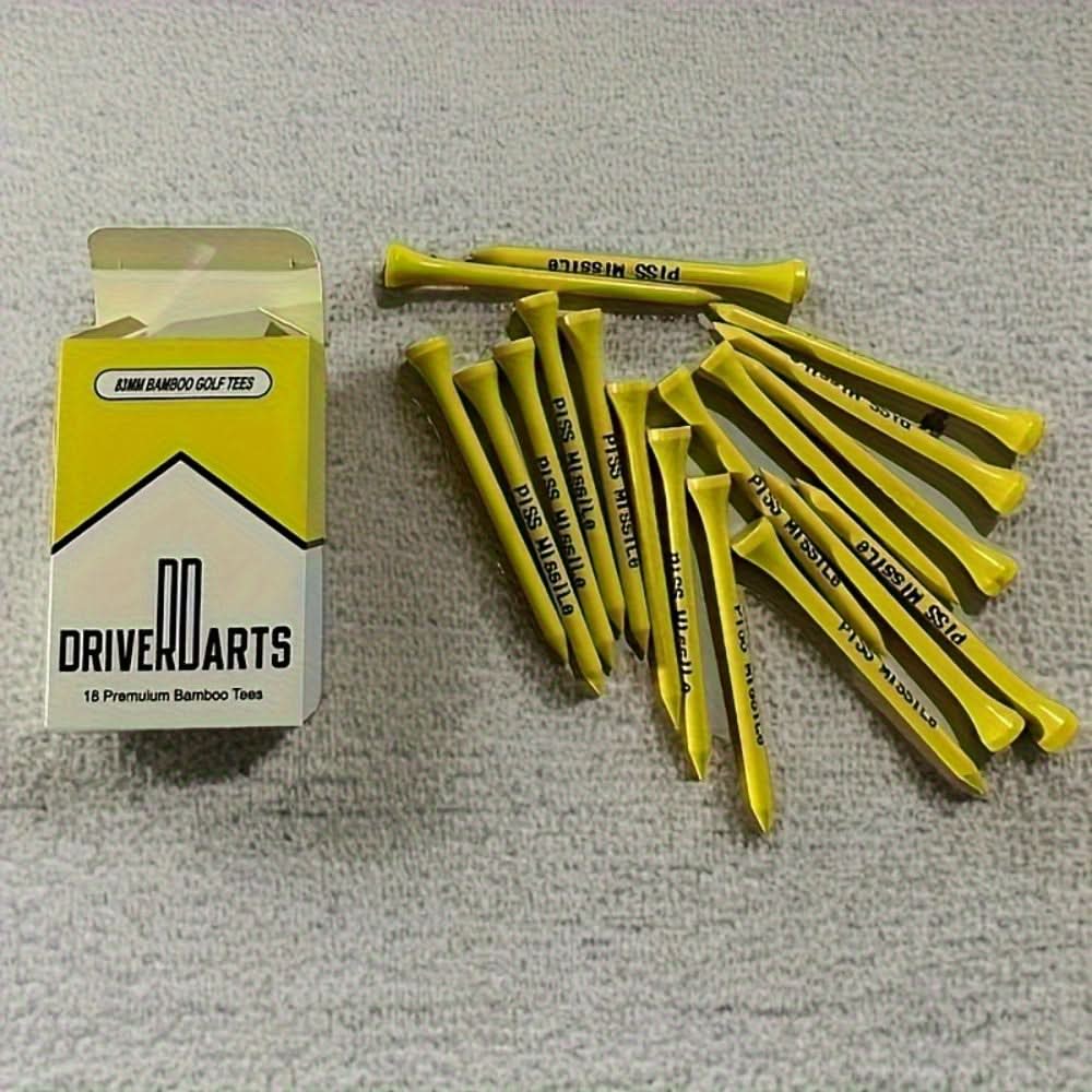Eco-Friendly Bamboo Golf Tees Gift Set