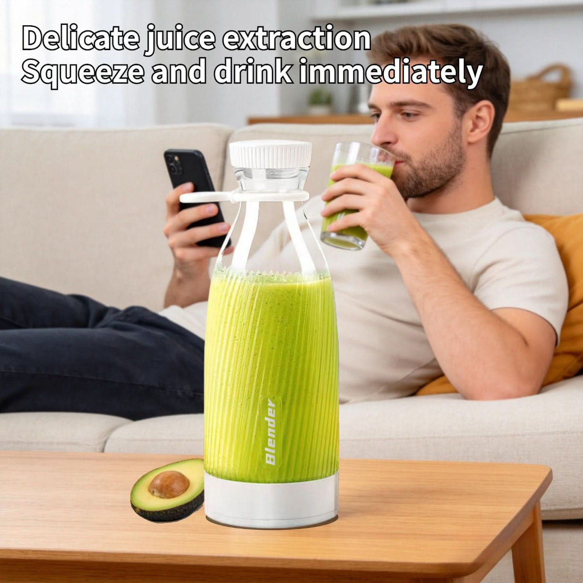 TravelMate – Compact Rechargeable Blender for Smoothies