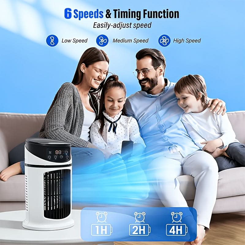 BreezeMaster – Versatile Mist Cooling Fan for Home Use