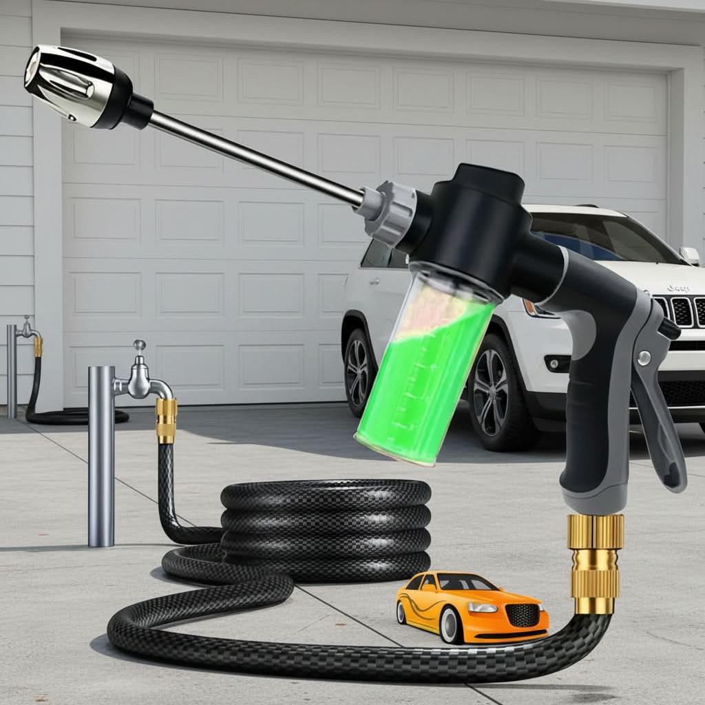 HydroBlast - High-Pressure Garden Hose Sprayer with Foam Cannon