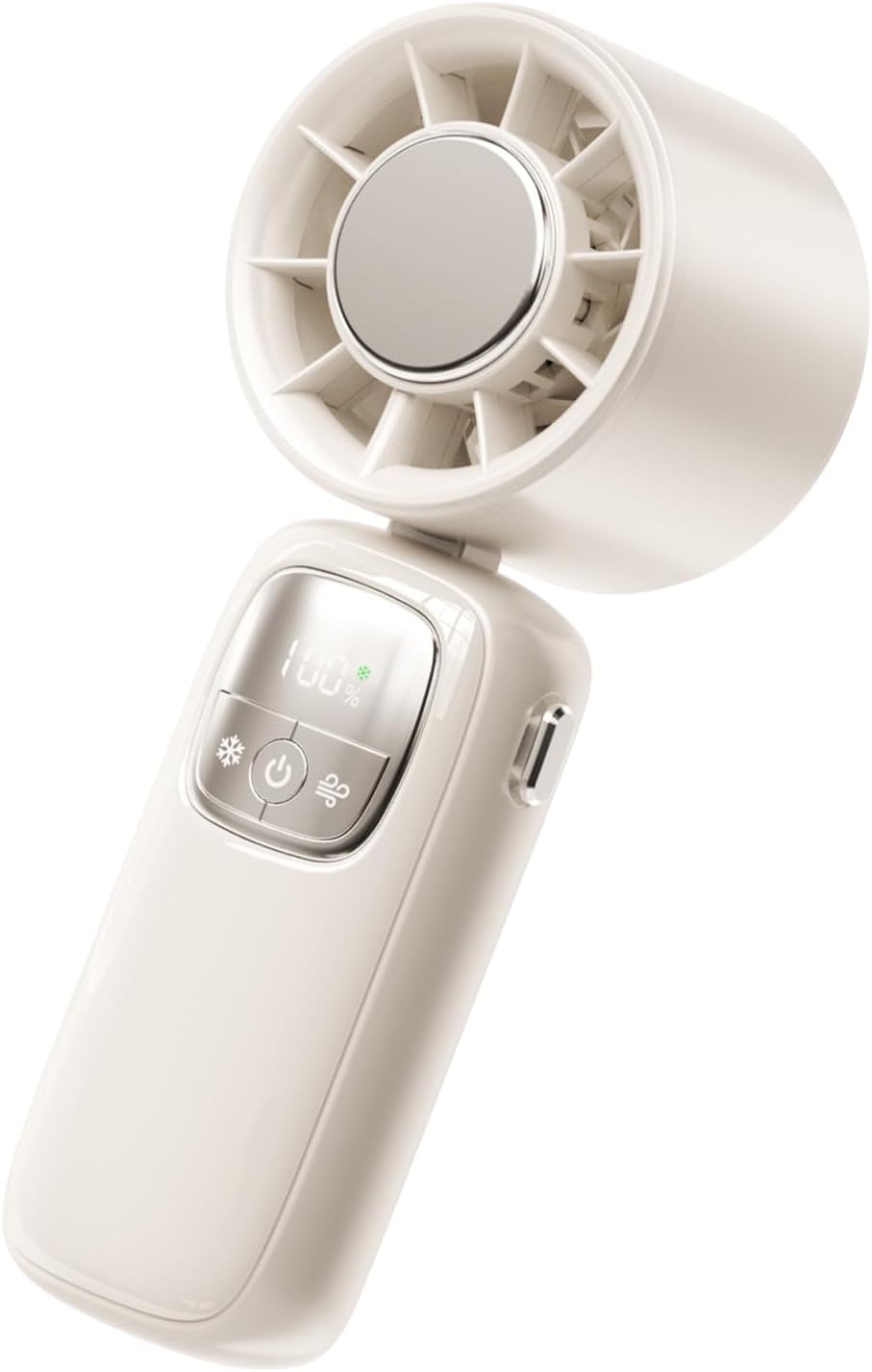 Handheld Fan with LED Screen – Portable and Foldable, 100 Speeds