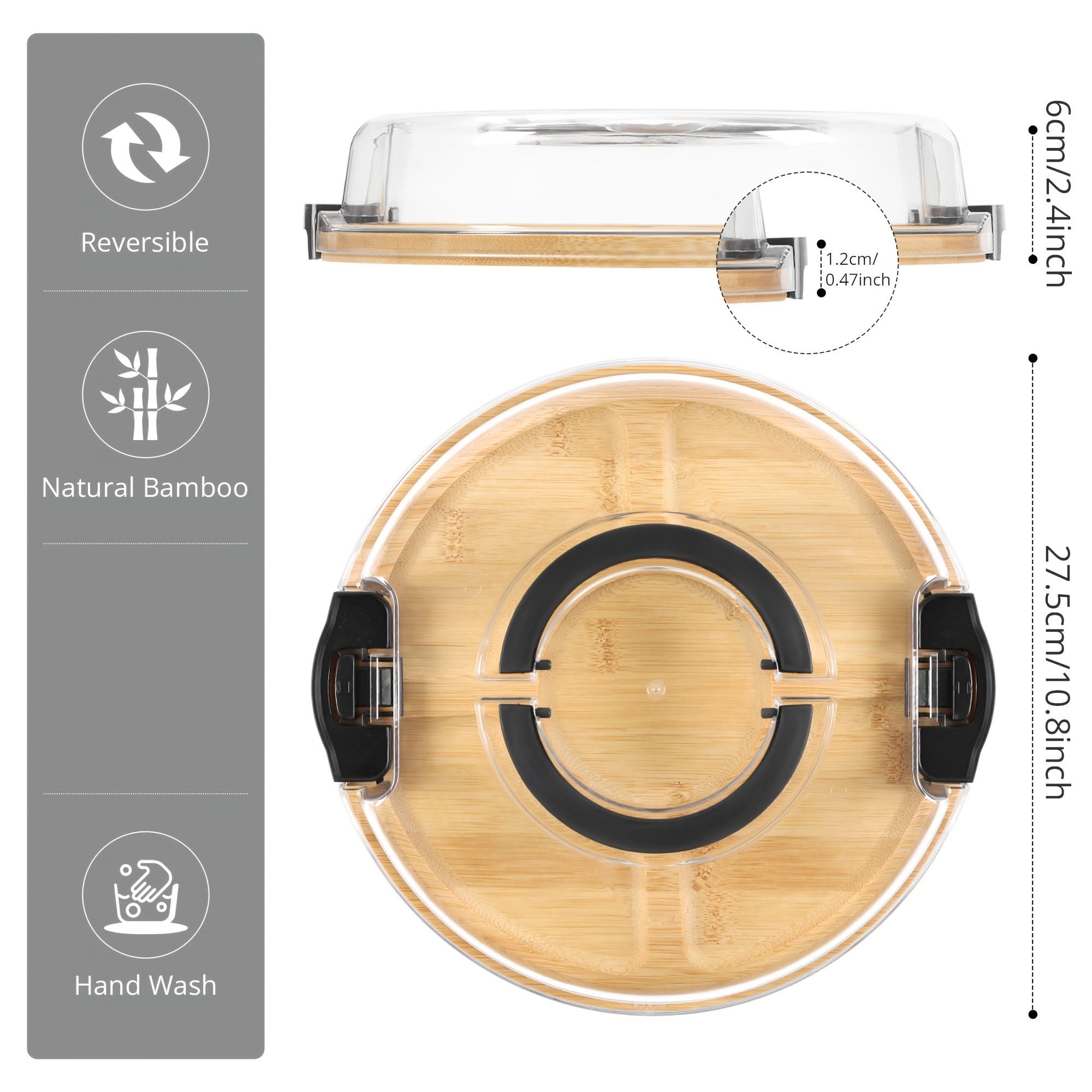 Eco-Friendly Snack Organizer with Lid for Effortless Serving