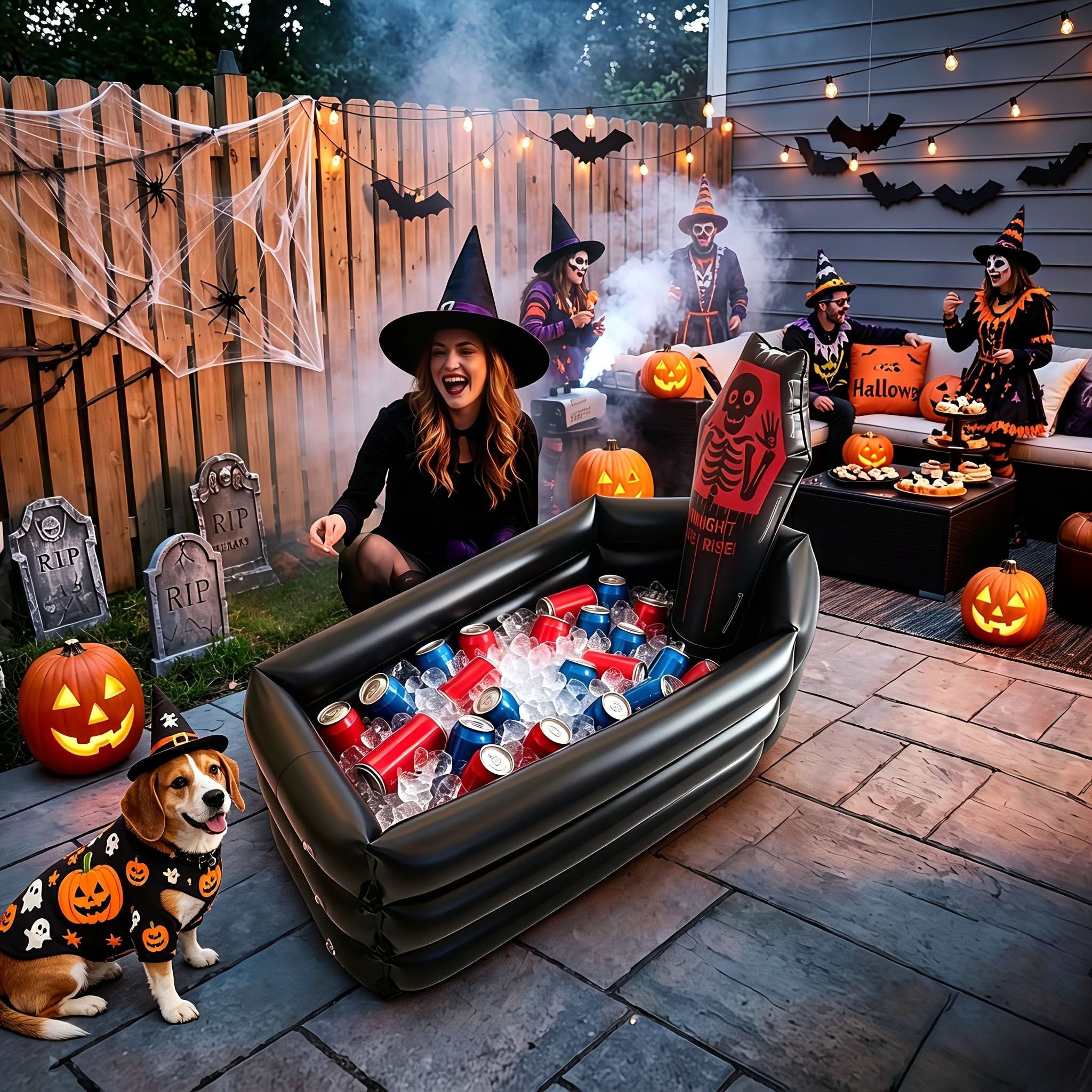 Chilling Spirits - Inflatable Halloween Grave Cooler