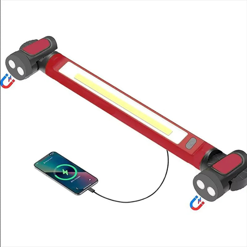 Versatile Rechargeable LED Work Light with Magnetic Attachment