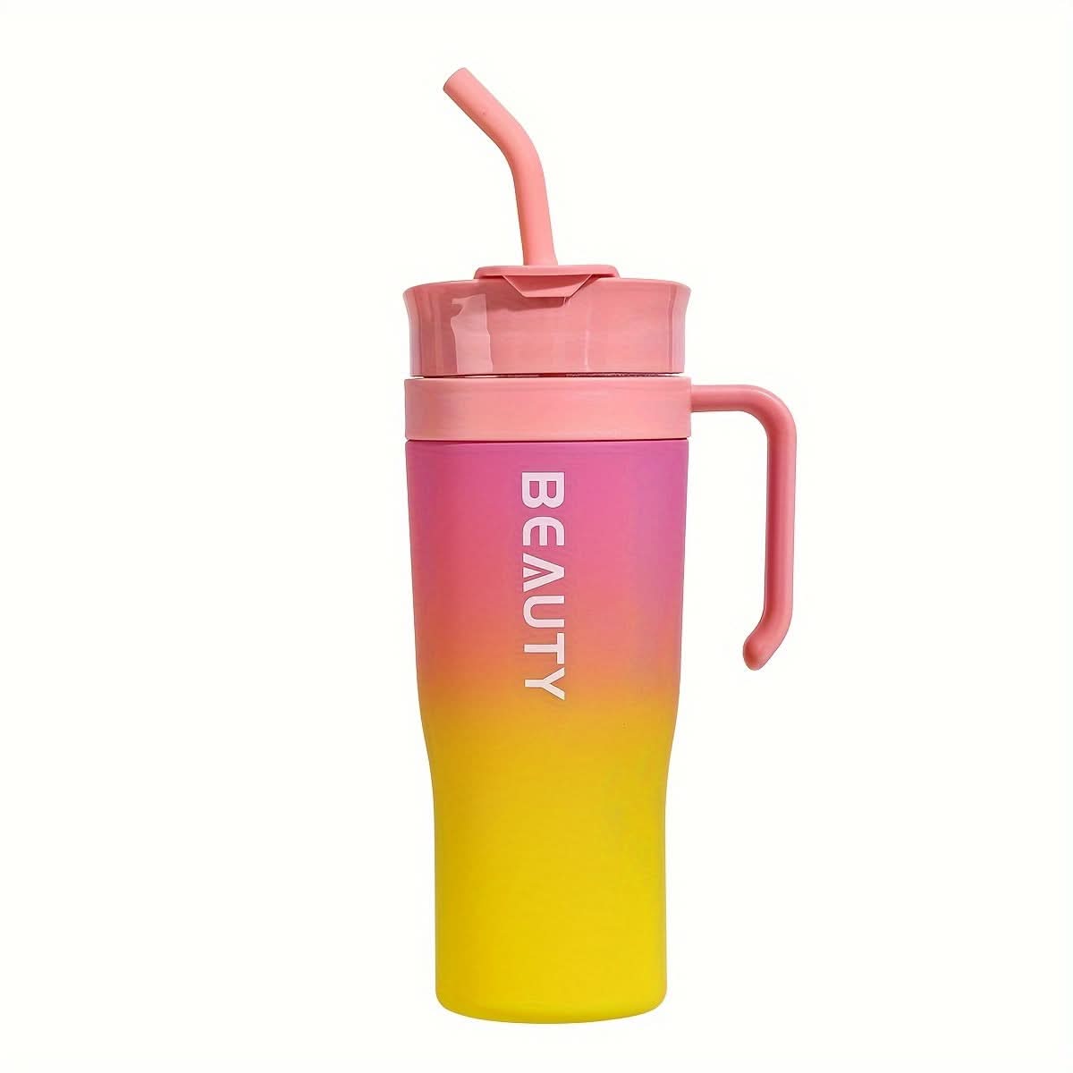 HydroMate – Extra-Large Straw Tumbler for On-the-Go Hydration