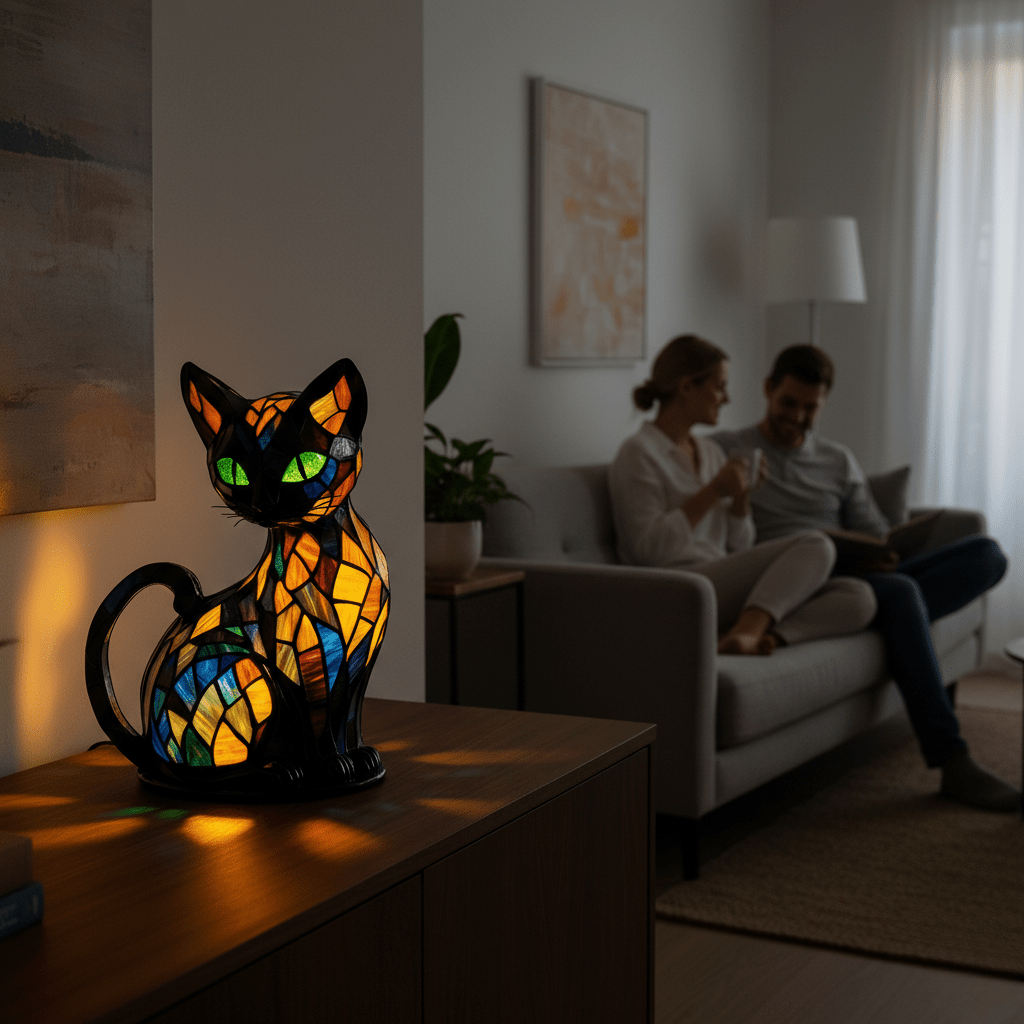 WhiskerGlow – Charming Cat-Inspired Night Light
