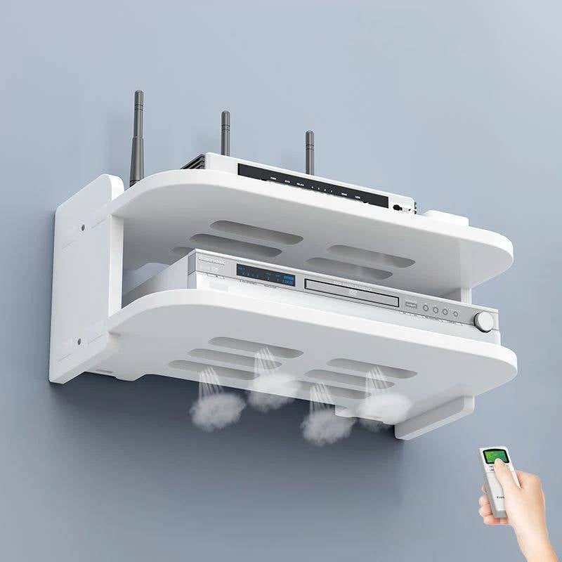 Smart Home Router Organizer with Cable Management