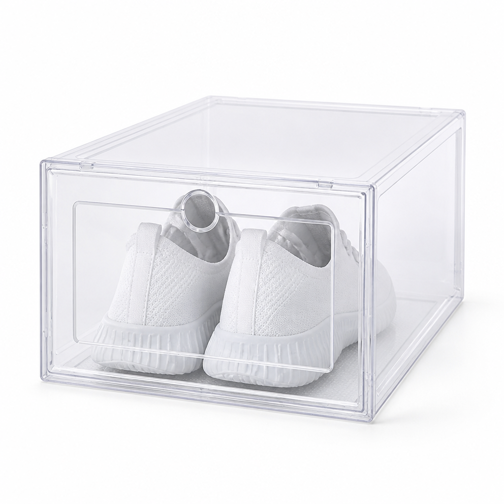 Clear Front-Opening Shoe Storage Box