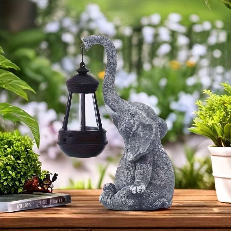 Sunny Safari – Solar-Powered Elephant Garden Light